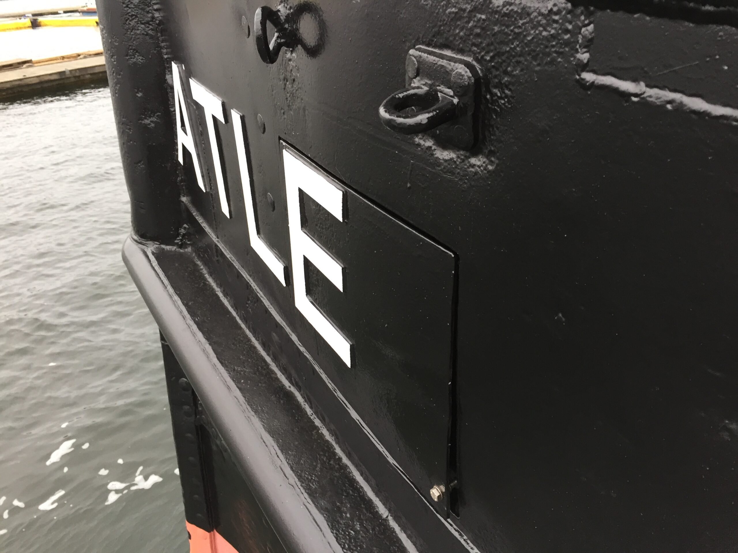 Exterior Behind this hatch are connections for electricity, water and sewage
